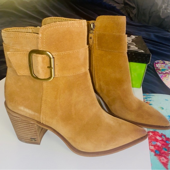 NIB Sam Edelman Leonia Suede Ankle Boots 7 $190 - Picture 10 of 16